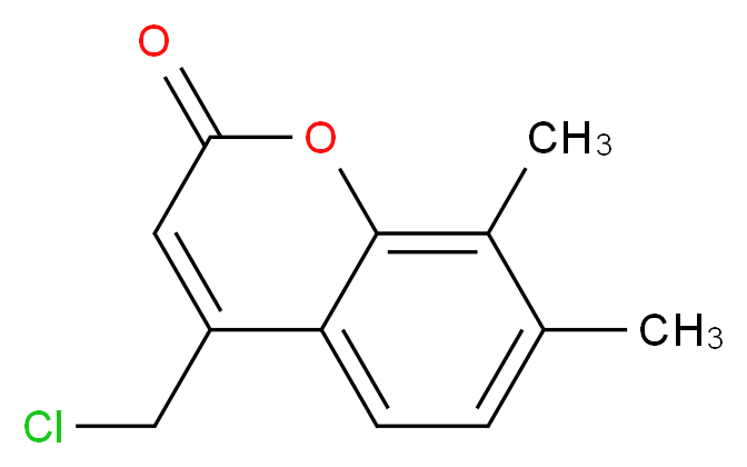 4-Chloromethyl-7,8-dimethyl-chromen-2-one_分子结构_CAS_41295-57-2)