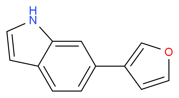 6-FURAN-3-YL-1H-INDOLE_分子结构_CAS_885273-05-2)