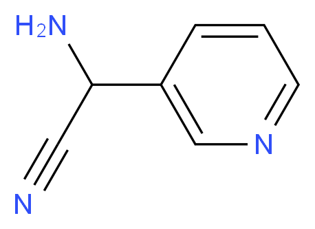 2-amino-2-(pyridin-3-yl)acetonitrile_分子结构_CAS_131988-63-1