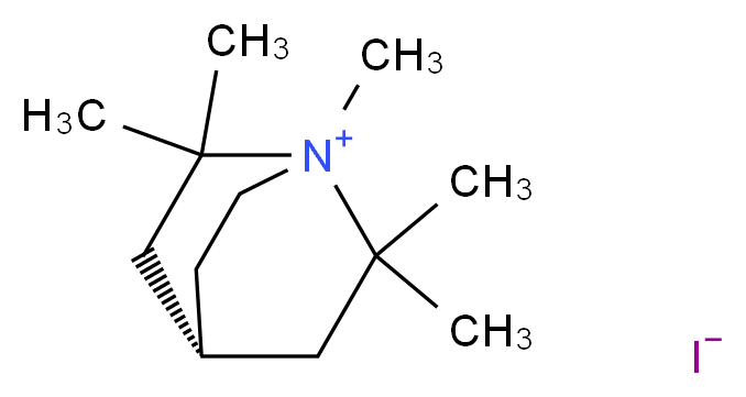 1,2,2,6,6-pentamethyl-1-azabicyclo[2.2.2]octan-1-ium iodide_分子结构_CAS_41663-80-3