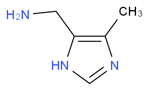 1-(4-methyl-1H-imidazol-5-yl)methanamine_分子结构_CAS_66780-83-4)