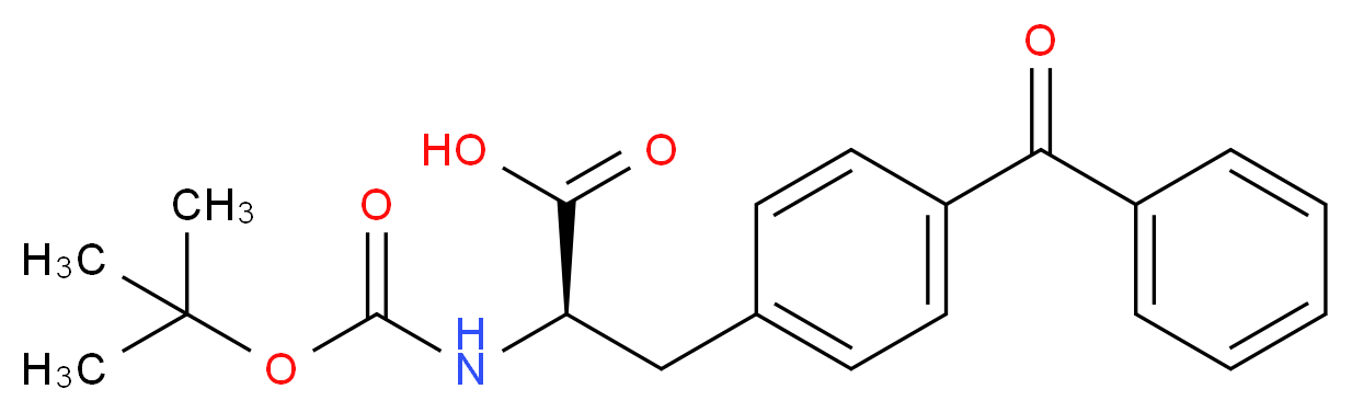 (2R)-3-(4-benzoylphenyl)-2-{[(tert-butoxy)carbonyl]amino}propanoic acid_分子结构_CAS_117666-94-1