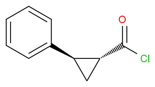(1R,2R)-2-phenylcyclopropane-1-carbonyl chloride_分子结构_CAS_939-87-7