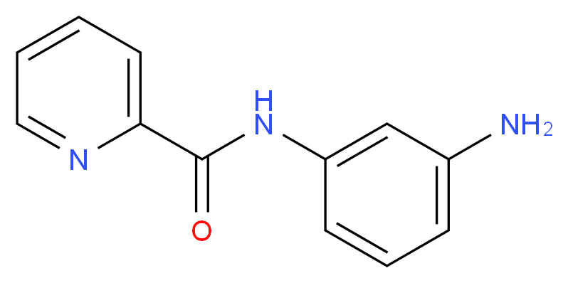 N-(3-aminophenyl)pyridine-2-carboxamide_分子结构_CAS_90209-80-6