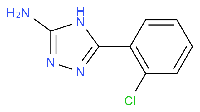 5-(2-chlorophenyl)-4H-1,2,4-triazol-3-amine_分子结构_CAS_54463-89-7