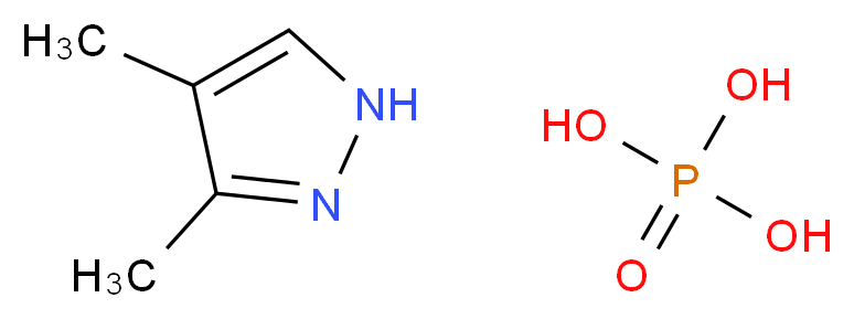 3,4-Dimethyl-1H-pyrazole phosphate_分子结构_CAS_202842-98-6)