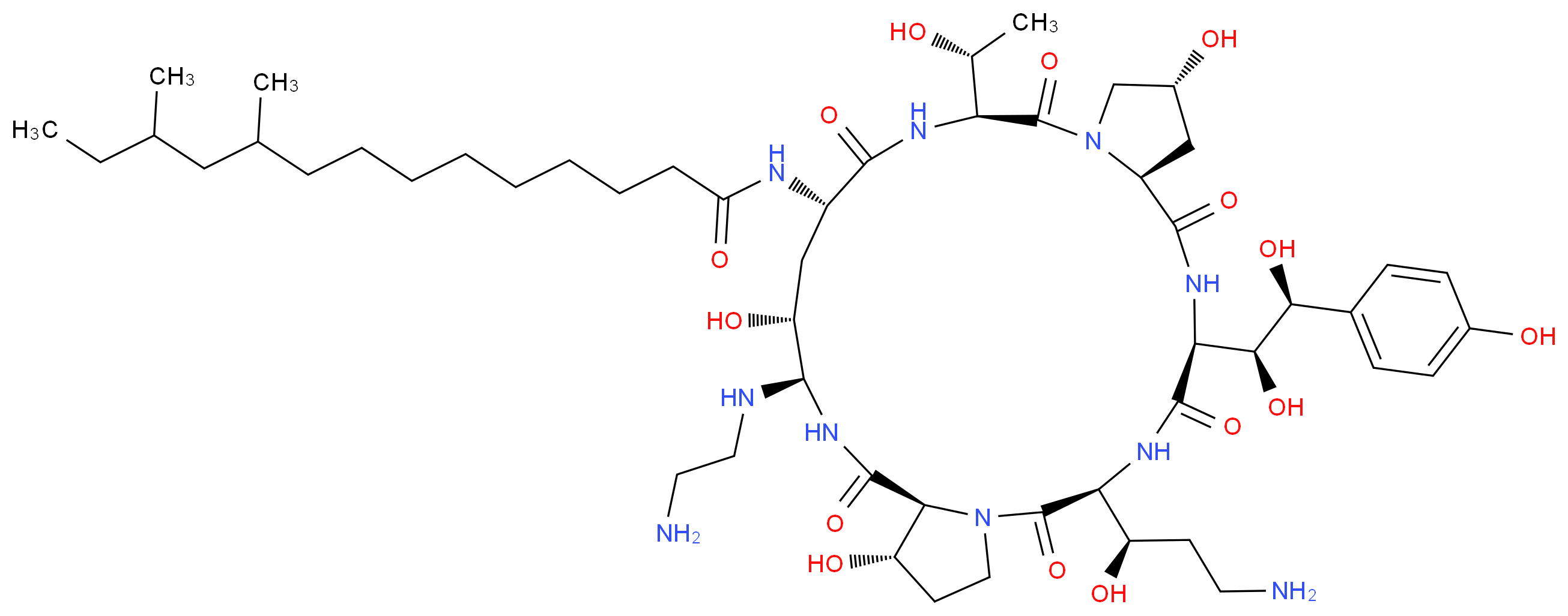 Caspofungin_分子结构_CAS_179463-17-3)