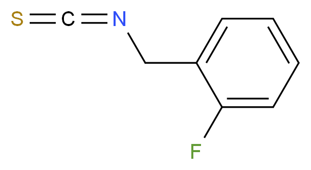 1-fluoro-2-(isothiocyanatomethyl)benzene_分子结构_CAS_64382-80-5