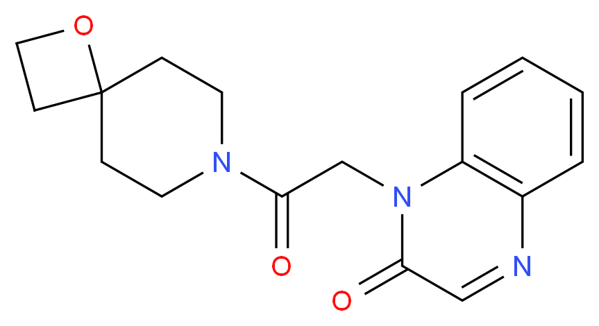 1-[2-(1-oxa-7-azaspiro[3.5]non-7-yl)-2-oxoethyl]quinoxalin-2(1H)-one_分子结构_CAS_)
