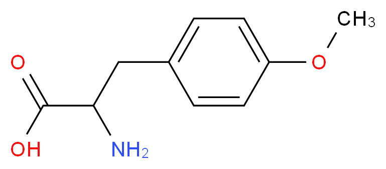 2-amino-3-(4-methoxyphenyl)propanoic acid_分子结构_CAS_7635-29-2