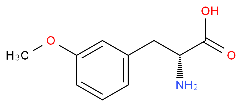 (2R)-2-amino-3-(3-methoxyphenyl)propanoic acid_分子结构_CAS_145306-65-6