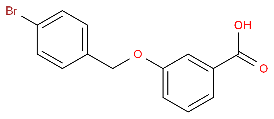 3-[(4-Bromobenzyl)oxy]benzoic acid_分子结构_CAS_)