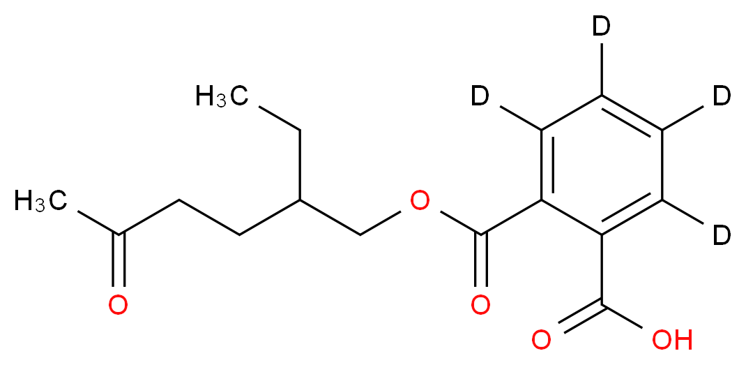 2-{[(2-ethyl-5-oxohexyl)oxy]carbonyl}(<sup>2</sup>H<sub>4</sub>)benzoic acid_分子结构_CAS_679789-44-7