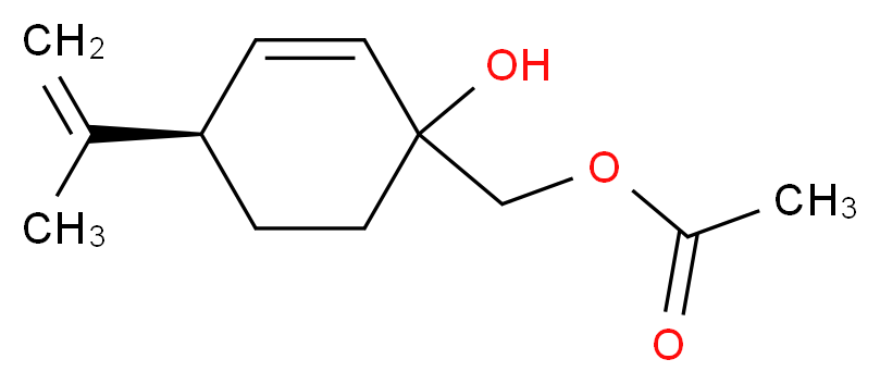 [(4R)-1-hydroxy-4-(prop-1-en-2-yl)cyclohex-2-en-1-yl]methyl acetate_分子结构_CAS_936001-98-8