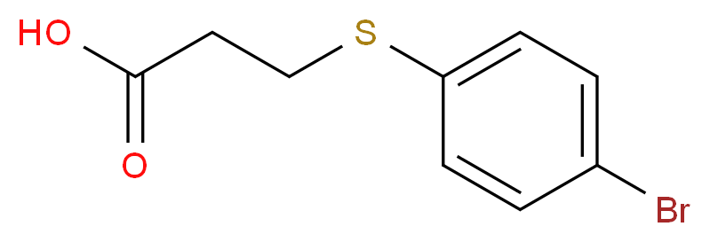 3-[(4-bromophenyl)sulfanyl]propanoic acid_分子结构_CAS_)