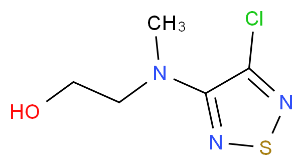 2-((4-chloro-1,2,5-thiadiazol-3-yl)(methyl)amino)ethanol_分子结构_CAS_)