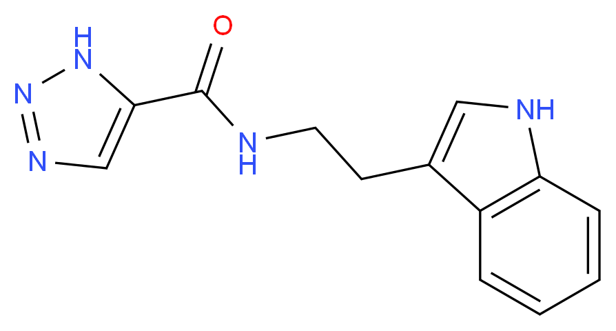 N-[2-(1H-indol-3-yl)ethyl]-1H-1,2,3-triazole-5-carboxamide_分子结构_CAS_)