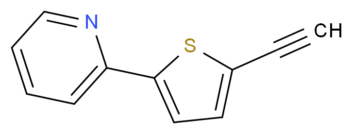 2-(5-ethynylthiophen-2-yl)pyridine_分子结构_CAS_132464-90-5