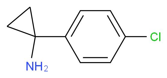 1-(4-chlorophenyl)cyclopropan-1-amine_分子结构_CAS_72934-36-2