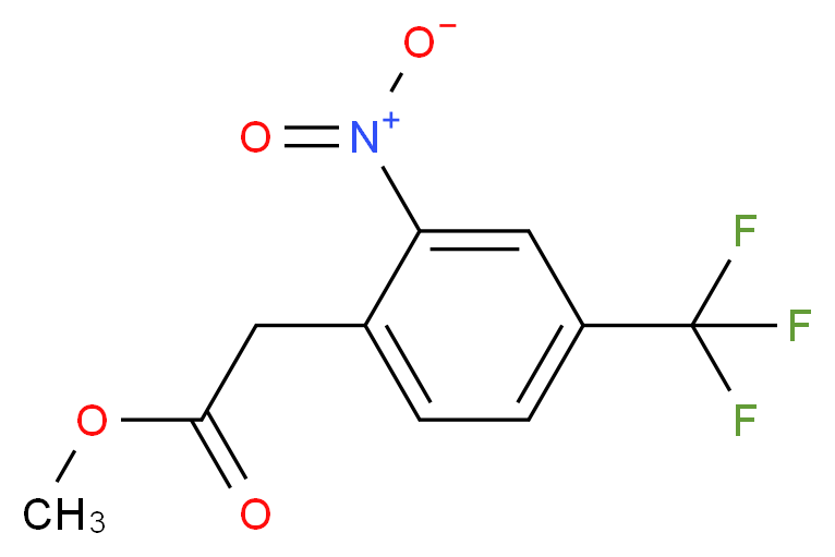 Methyl 2-nitro-4-(trifluoromethyl)phenylacetate_分子结构_CAS_13544-07-5)