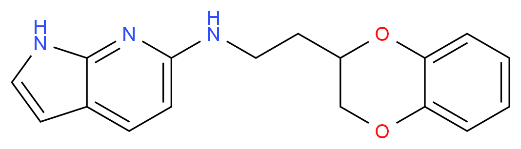 N-[2-(2,3-dihydro-1,4-benzodioxin-2-yl)ethyl]-1H-pyrrolo[2,3-b]pyridin-6-amine_分子结构_CAS_)