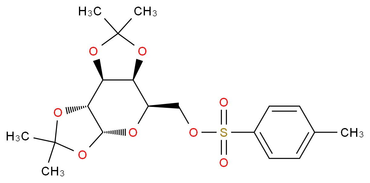 1,2:3,4-Di-O-isopropylidene-6-deoxy-6-tosyl-α-D-galactopyranose_分子结构_CAS_70932-39-7)