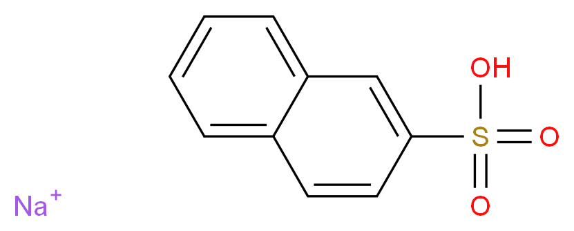 sodium naphthalene-2-sulfonic acid_分子结构_CAS_532-02-5