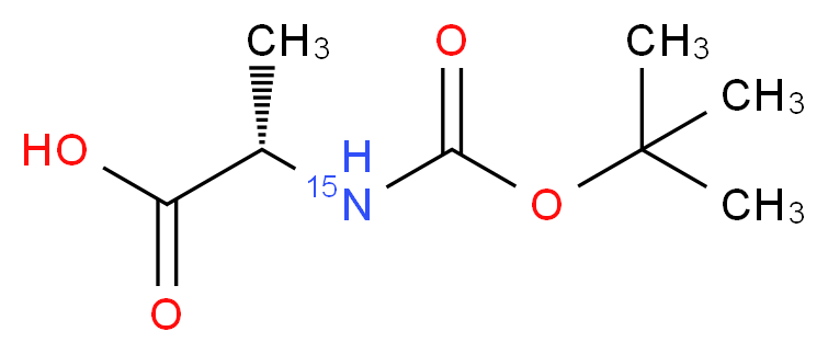 Boc-Ala-OH-15N_分子结构_CAS_139952-87-7)