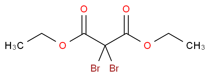 1,3-diethyl 2,2-dibromopropanedioate_分子结构_CAS_631-22-1