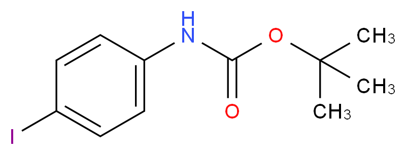 tert-Butyl N-(4-iodophenyl)carbamate_分子结构_CAS_)