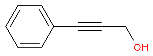 3-Phenyl-2-propyn-1-ol_分子结构_CAS_1504-58-1)