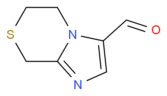 6,8-Dihydro-5H-imidazo[2,1-c][1,4]thiazine-3-carbaldehyde_分子结构_CAS_623564-36-3)