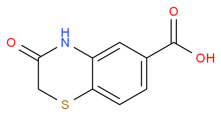 3-Oxo-3,4-dihydro-2H-1,4-benzothiazine-6-carboxylic acid_分子结构_CAS_272437-84-0)