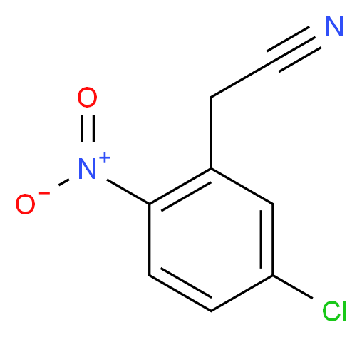 2-(5-chloro-2-nitrophenyl)acetonitrile_分子结构_CAS_72301-65-6