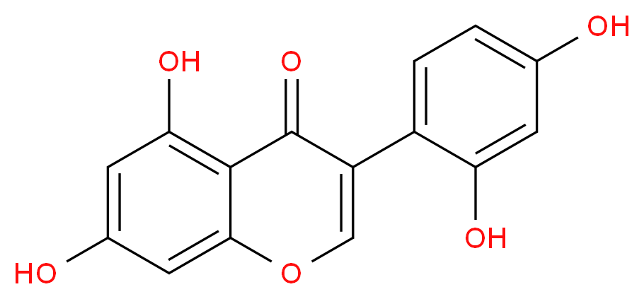 3-(2,4-dihydroxyphenyl)-5,7-dihydroxy-4H-chromen-4-one_分子结构_CAS_1156-78-1