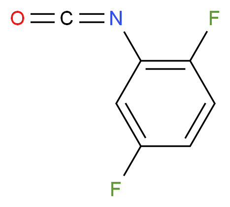 1,4-difluoro-2-isocyanatobenzene_分子结构_CAS_39718-32-6