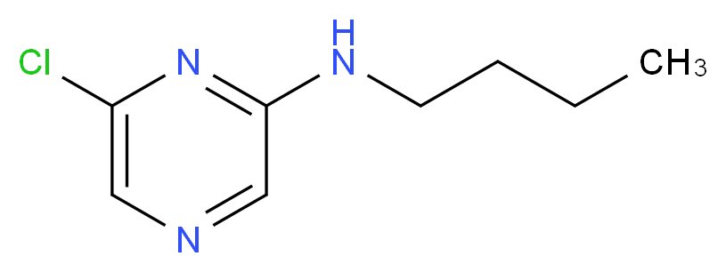 N-Butyl-6-chloro-2-pyrazinamine_分子结构_CAS_951884-06-3)