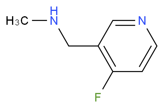 [(4-fluoropyridin-3-yl)methyl](methyl)amine_分子结构_CAS_1060809-43-9