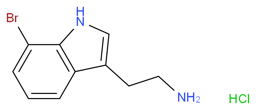 2-(7-Bromo-1H-indol-3-yl)ethanamine hydrochloride_分子结构_CAS_156941-60-5)