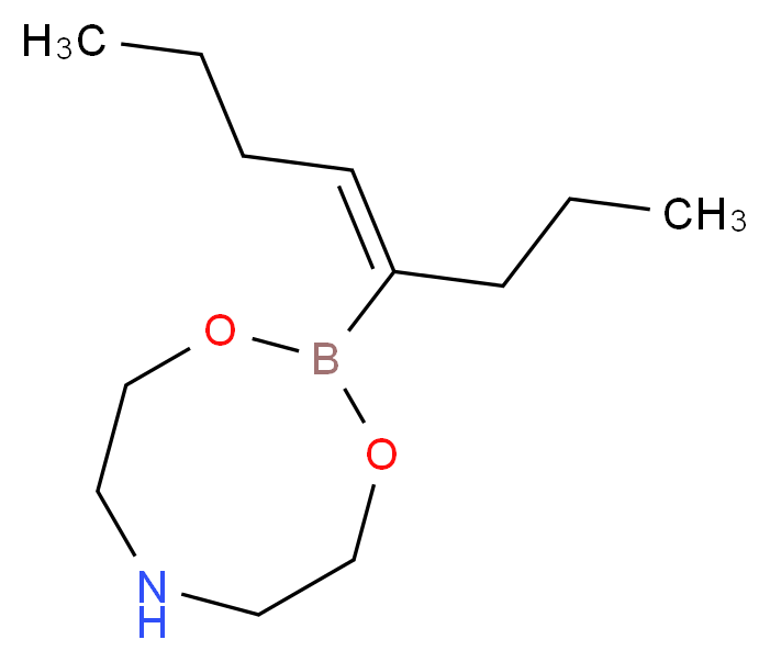 2-[(4E)-oct-4-en-4-yl]-1,3,6,2-dioxazaborocane_分子结构_CAS_608534-40-3