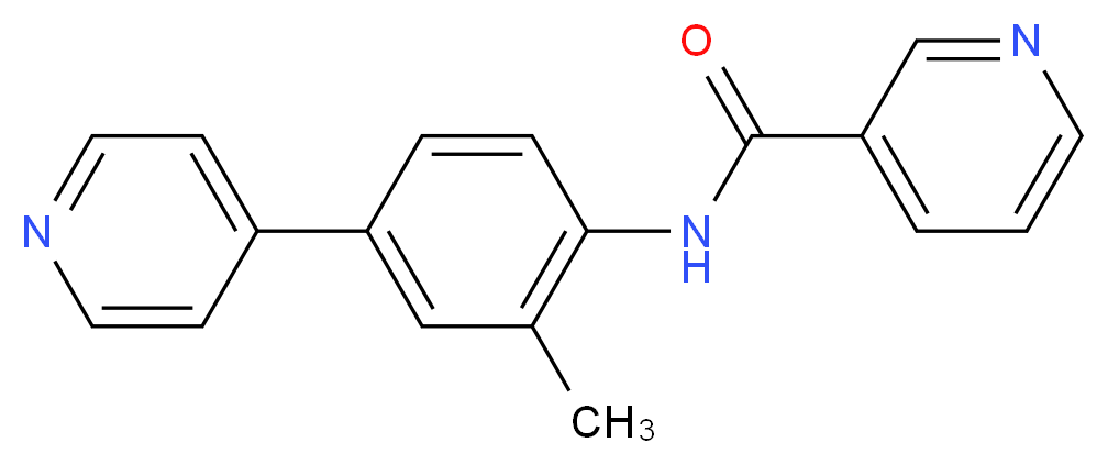 N-[2-methyl-4-(4-pyridinyl)phenyl]nicotinamide_分子结构_CAS_)
