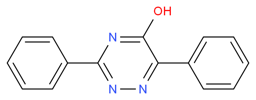 diphenyl-1,2,4-triazin-5-ol_分子结构_CAS_36214-25-2