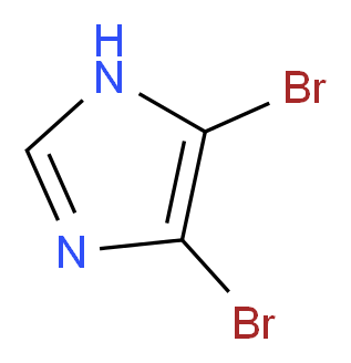 4,5-dibromo-1H-imidazole_分子结构_CAS_2302-30-9