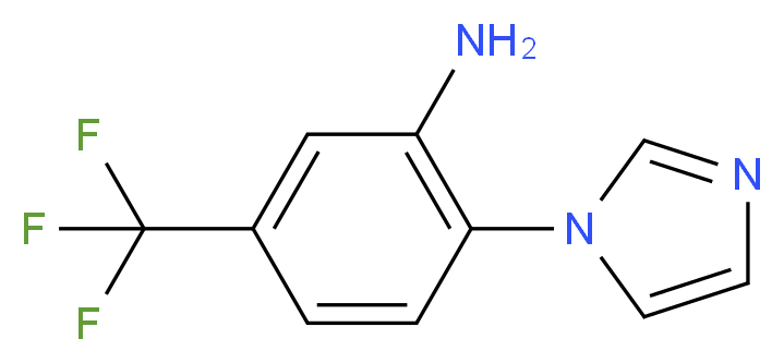 2-(1H-Imidazol-1-yl)-5-(trifluoromethyl)aniline_分子结构_CAS_)