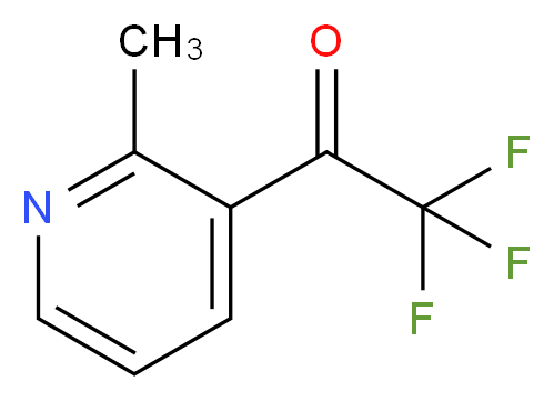 2,2,2-trifluoro-1-(2-methylpyridin-3-yl)ethan-1-one_分子结构_CAS_1060806-25-8