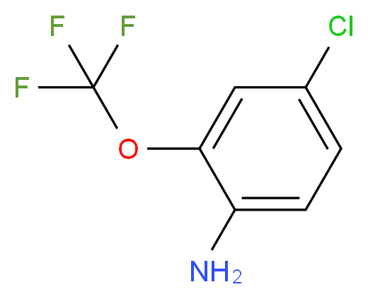4-chloro-2-(trifluoromethoxy)aniline_分子结构_CAS_175205-77-3