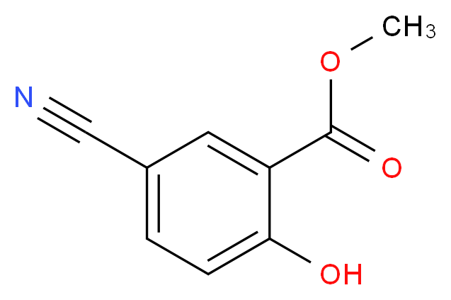 Methyl 5-cyano-2-hydroxybenzenecarboxylate_分子结构_CAS_84437-12-7)