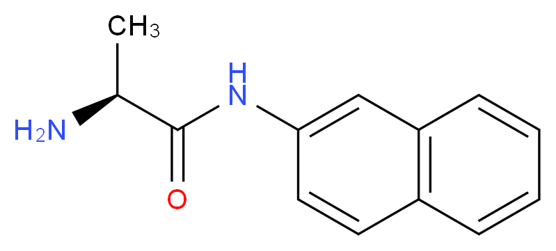 (2S)-2-amino-N-(naphthalen-2-yl)propanamide_分子结构_CAS_3513-56-2