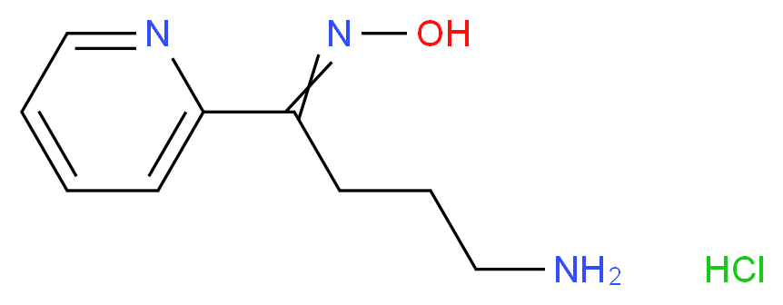 N-[4-amino-1-(pyridin-2-yl)butylidene]hydroxylamine hydrochloride_分子结构_CAS_374064-00-3