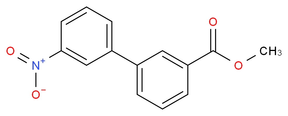 methyl 3-(3-nitrophenyl)benzoate_分子结构_CAS_149506-24-1